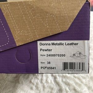 Dansko metallic sandal / slides